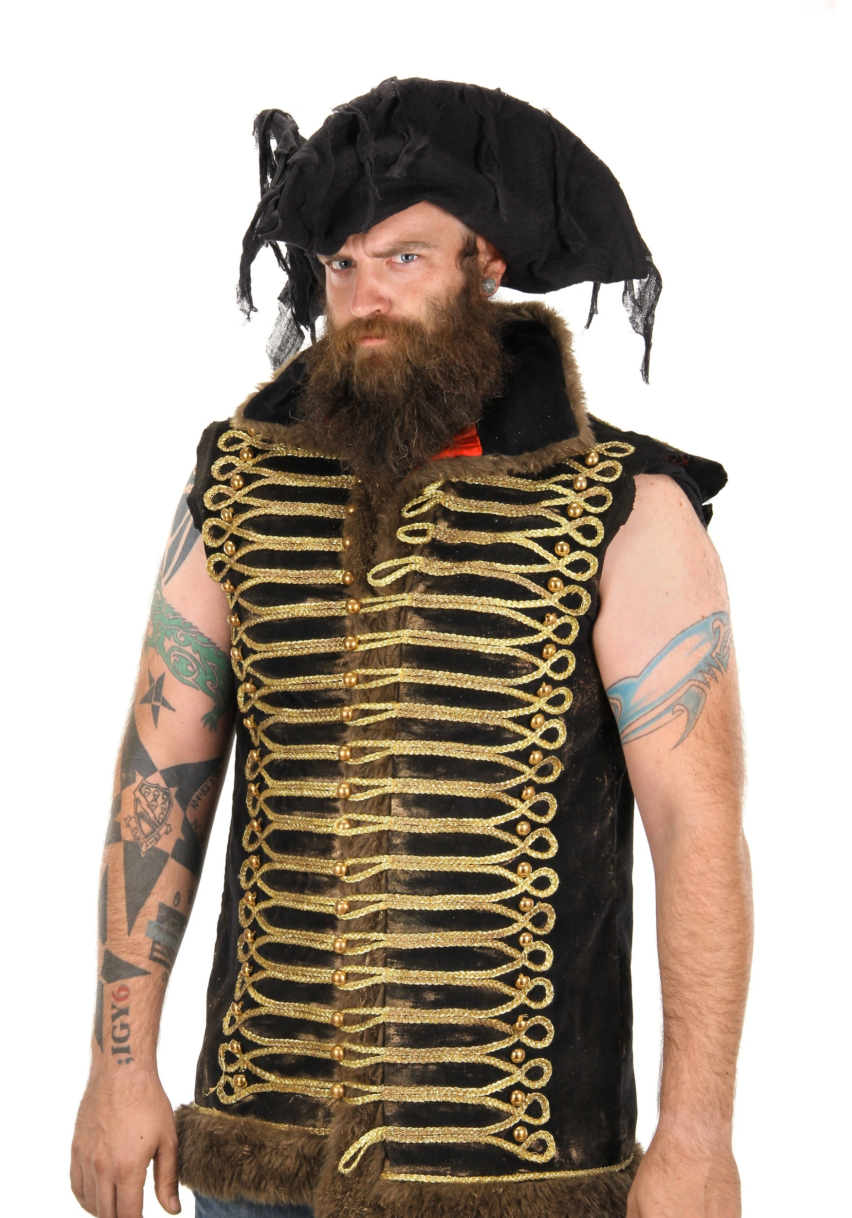 Ghost Pirate Adult Costume Hat 4 Ghost Pirate Adult Costume Hat - Image 2