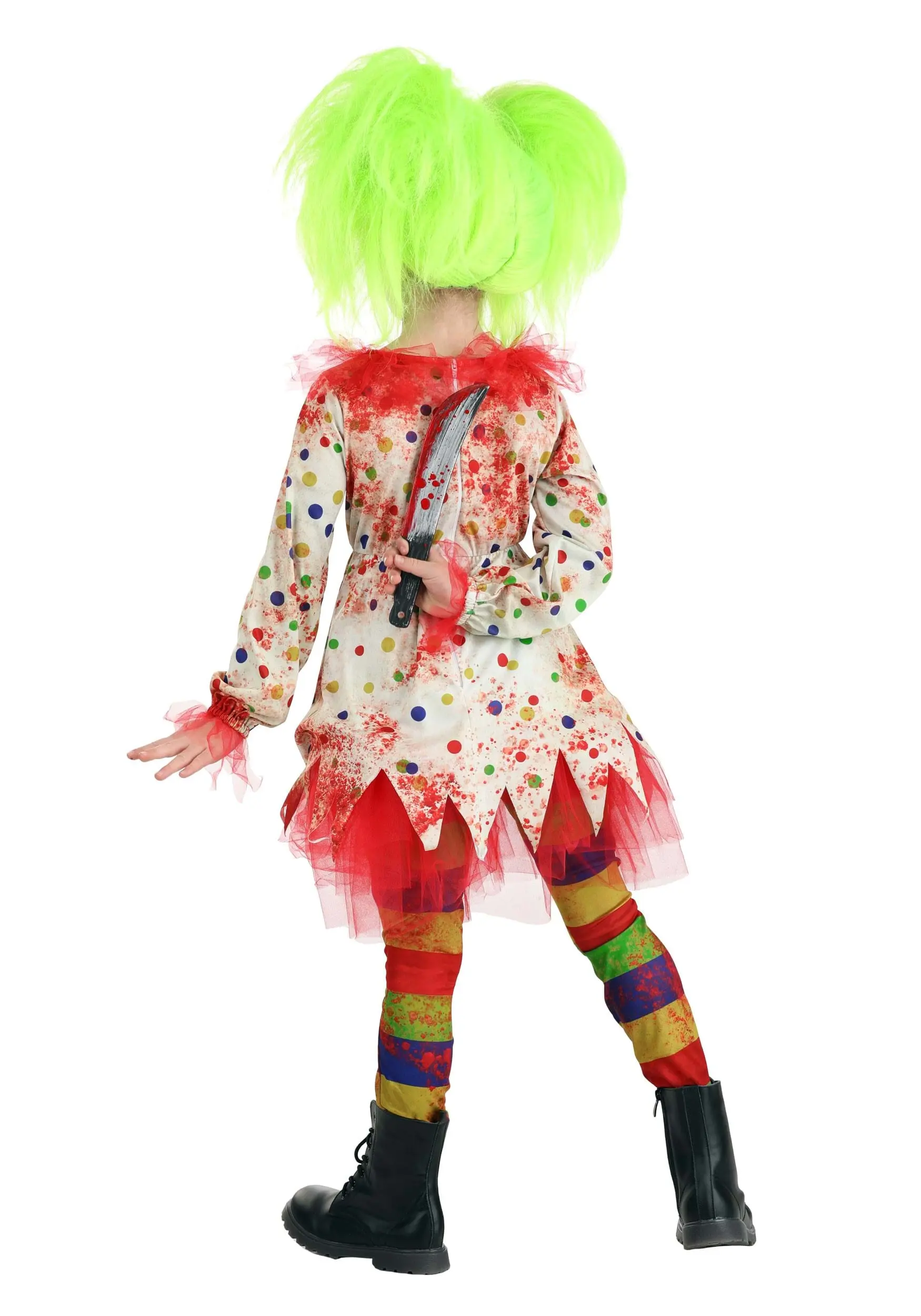 Creepy Killer Clown Costume For Girls 4 Creepy Killer Clown Costume For Girls - Image 2