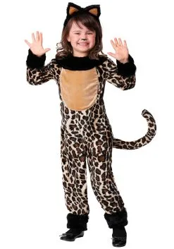 Girls Deluxe Leopard Costume