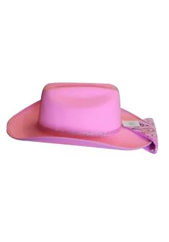 Pink Sparkle Girl's Cowboy Hat & Bandana Set -Halloween Costumes Outlet Store girls pink sparkle cowboy hat bandana set alt 4