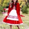 Premium Realistic Girls Red Riding Hood Costume -Halloween Costumes Outlet Store girls premium red riding hood costume