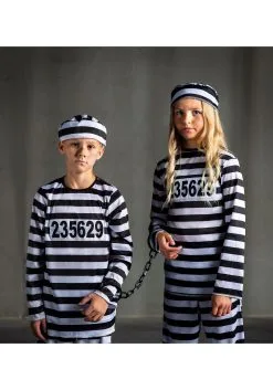 Girl's Prisoner Costume -Halloween Costumes Outlet Store girls prisoner costume alt 2