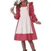 Red Frontier Settler Costume For Girls