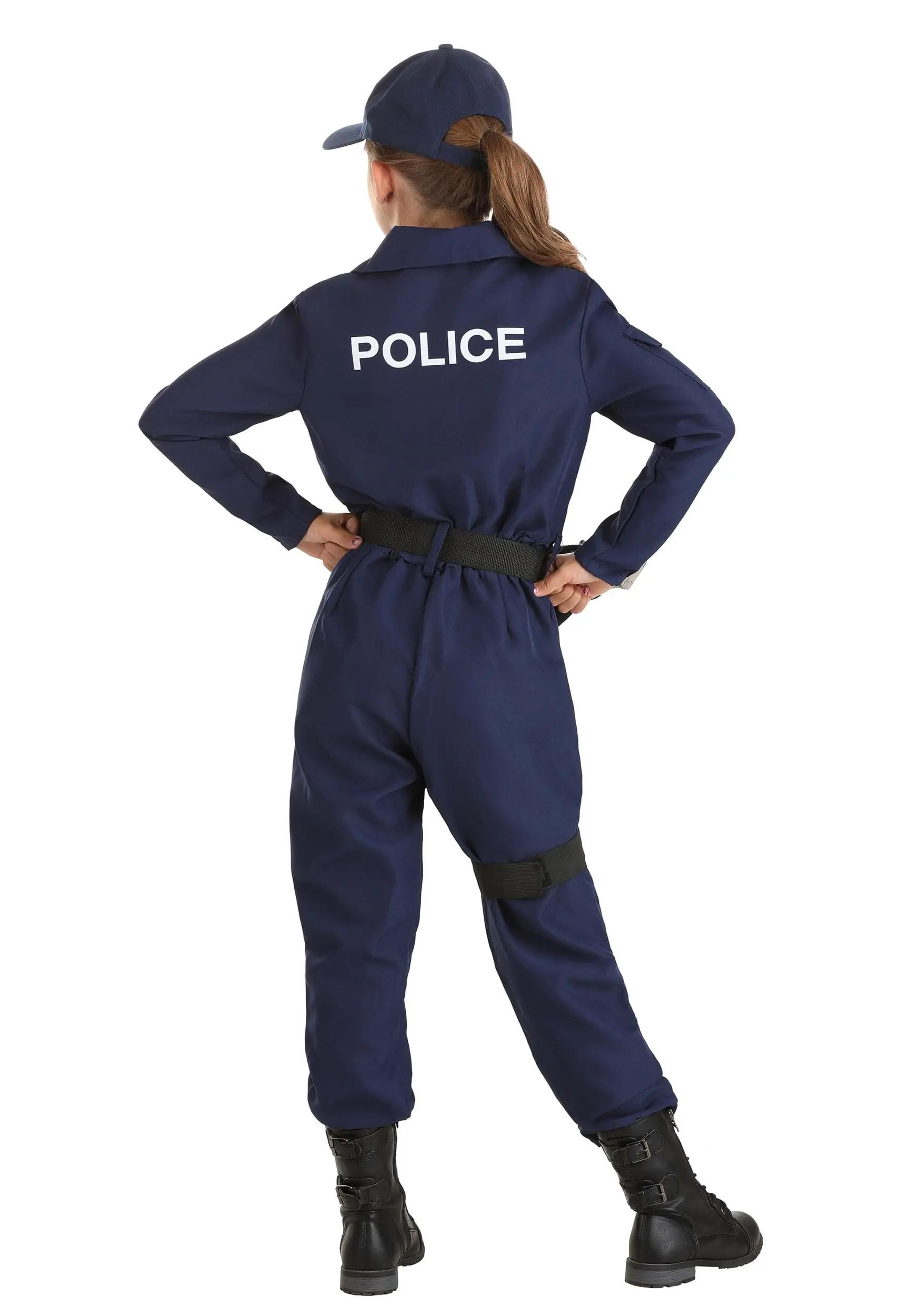 Girl's Tactical Cop Jumpsuit Costume 9 Girl's Tactical Cop Jumpsuit Costume - Image 7
