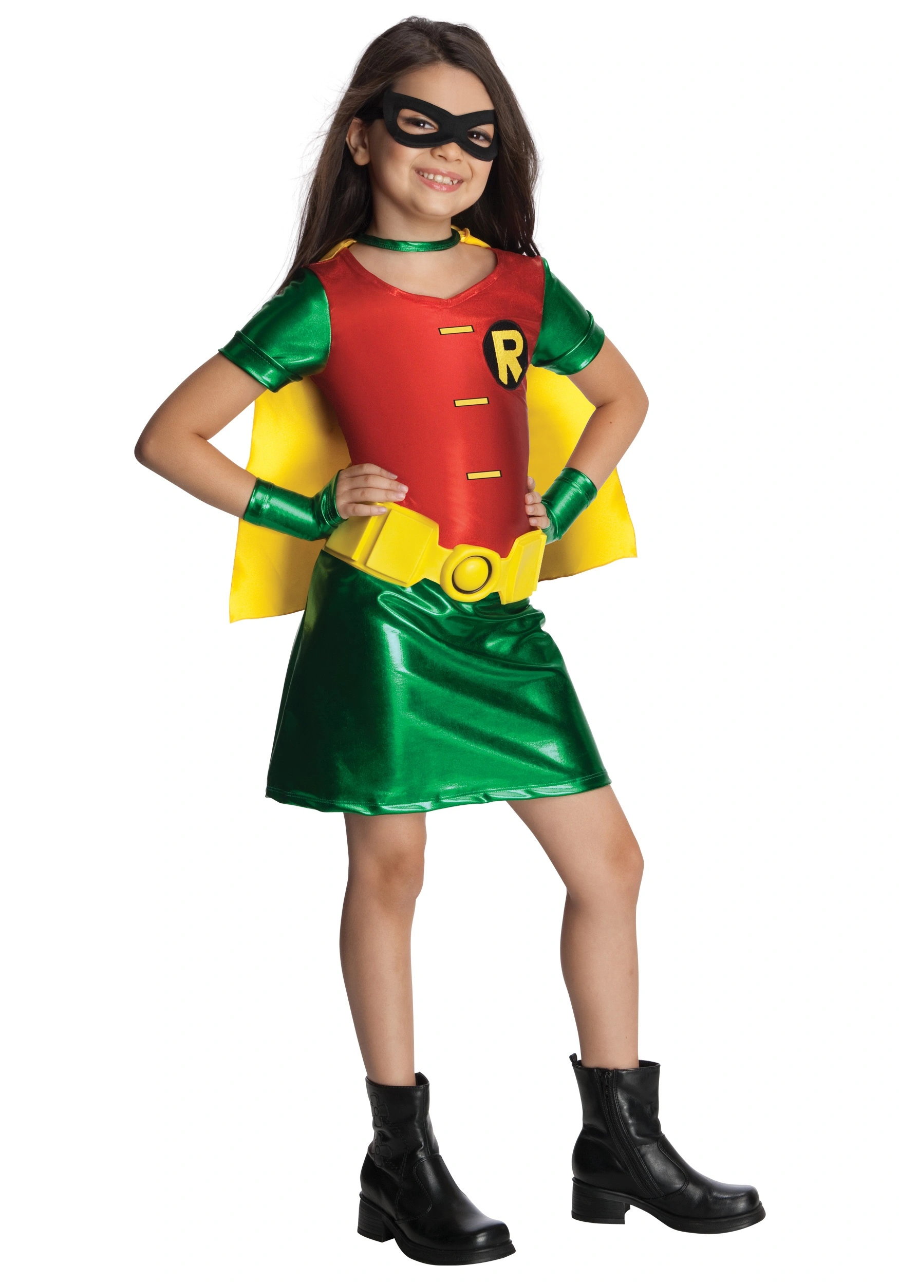 Girls Titans Robin Costume 3 Girls Titans Robin Costume