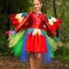 Tropical Parrot Dress Costume For Girl's