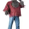 Gray Plus Size Werewolf Men's Costume