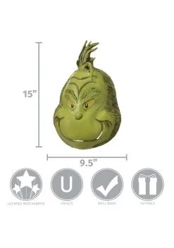 Deluxe Grinch Mask -Halloween Costumes Outlet Store grinch deluxe mask alt 3