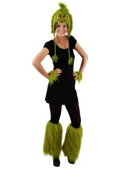 Grinch Fuzzy Leg Warmers -Halloween Costumes Outlet Store grinch fuzzy leg warmers alt 1