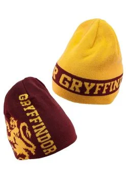 Gryffindor Reversible Warm Knit Beanie -Halloween Costumes Outlet Store gryffindor reversible knit beanie alt 1