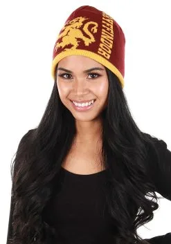 Gryffindor Reversible Warm Knit Beanie -Halloween Costumes Outlet Store gryffindor reversible knit beanie alt 3