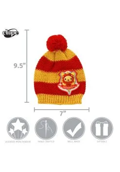 Gryffindor Knit Beanie For Toddlers -Halloween Costumes Outlet Store gryffindor toddler knit beanie alt 4