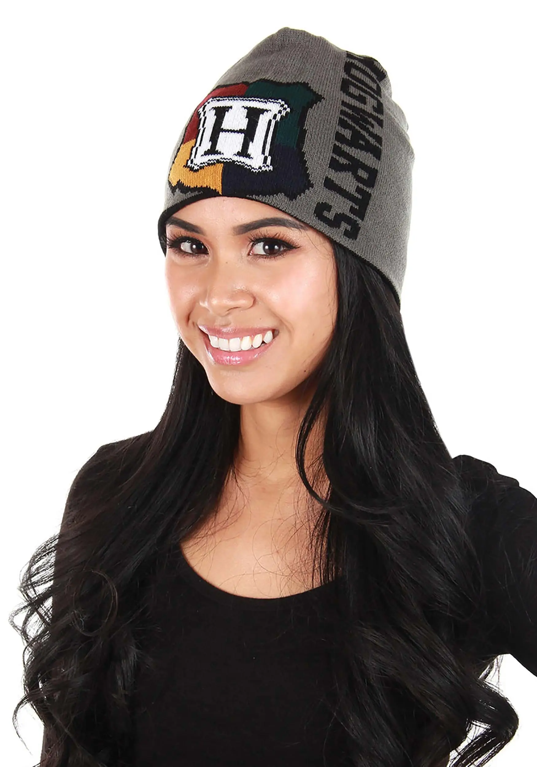 Hogwarts Reversible Knit Warm Beanie 4 Hogwarts Reversible Knit Warm Beanie - Image 2