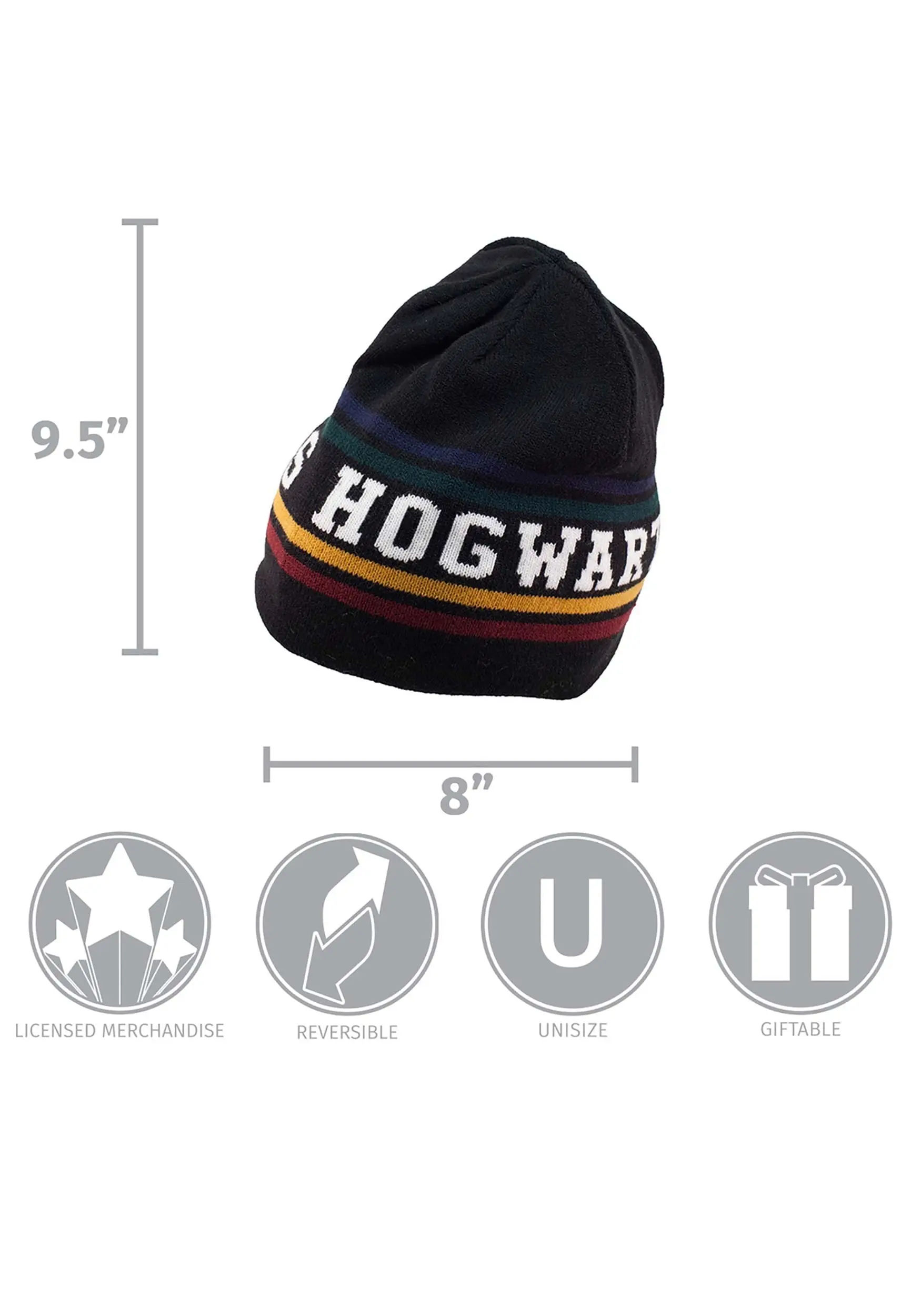 Hogwarts Reversible Knit Warm Beanie 6 Hogwarts Reversible Knit Warm Beanie - Image 4