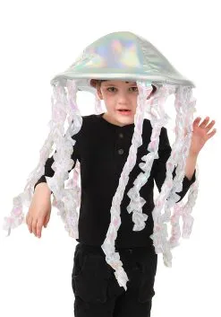Holographic Jellyfish Soft Hat -Halloween Costumes Outlet Store holographic jellyfish plush hat alt 1