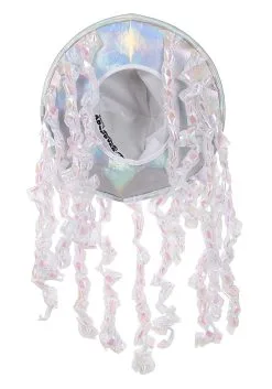 Holographic Jellyfish Soft Hat -Halloween Costumes Outlet Store holographic jellyfish plush hat alt 3