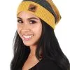 Hufflepuff Heathered Knit Warm Beanie -Halloween Costumes Outlet Store hufflepuff heathered knit beanie