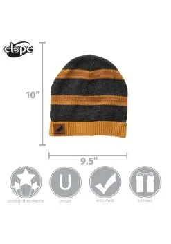 Hufflepuff Heathered Knit Warm Beanie -Halloween Costumes Outlet Store hufflepuff heathered knit beanie alt 2