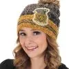 Hufflepuff Heathered Pom Warm Beanie -Halloween Costumes Outlet Store hufflepuff heathered pom beanie