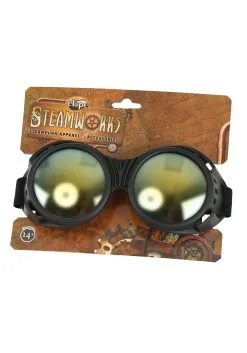 Industrial Black/Mirror Goggles -Halloween Costumes Outlet Store industrial black mirror goggles alt 1
