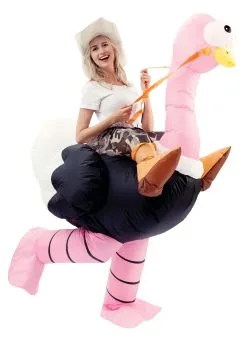 Inflatable Ostrich Ride-On Costume For Adults -Halloween Costumes Outlet Store inflatable adult ostrich ride on costume alt 1