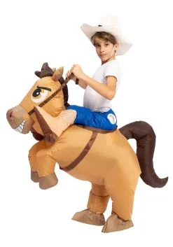 Inflatable Horse Ride-On Costume For Kids 6 Inflatable Horse Ride-On Costume For Kids -Halloween Costumes Outlet Store inflatable child horse ride on costume alt 1