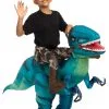 Inflatable Raptor Ride-On Costume For Kids -Halloween Costumes Outlet Store inflatable child raptor ride on costume