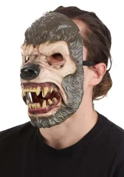 Jabbering Jaw Wolfman Mask For Adults 8 Jabbering Jaw Wolfman Mask For Adults -Halloween Costumes Outlet Store jabbering jaw wolfman mask alt 1