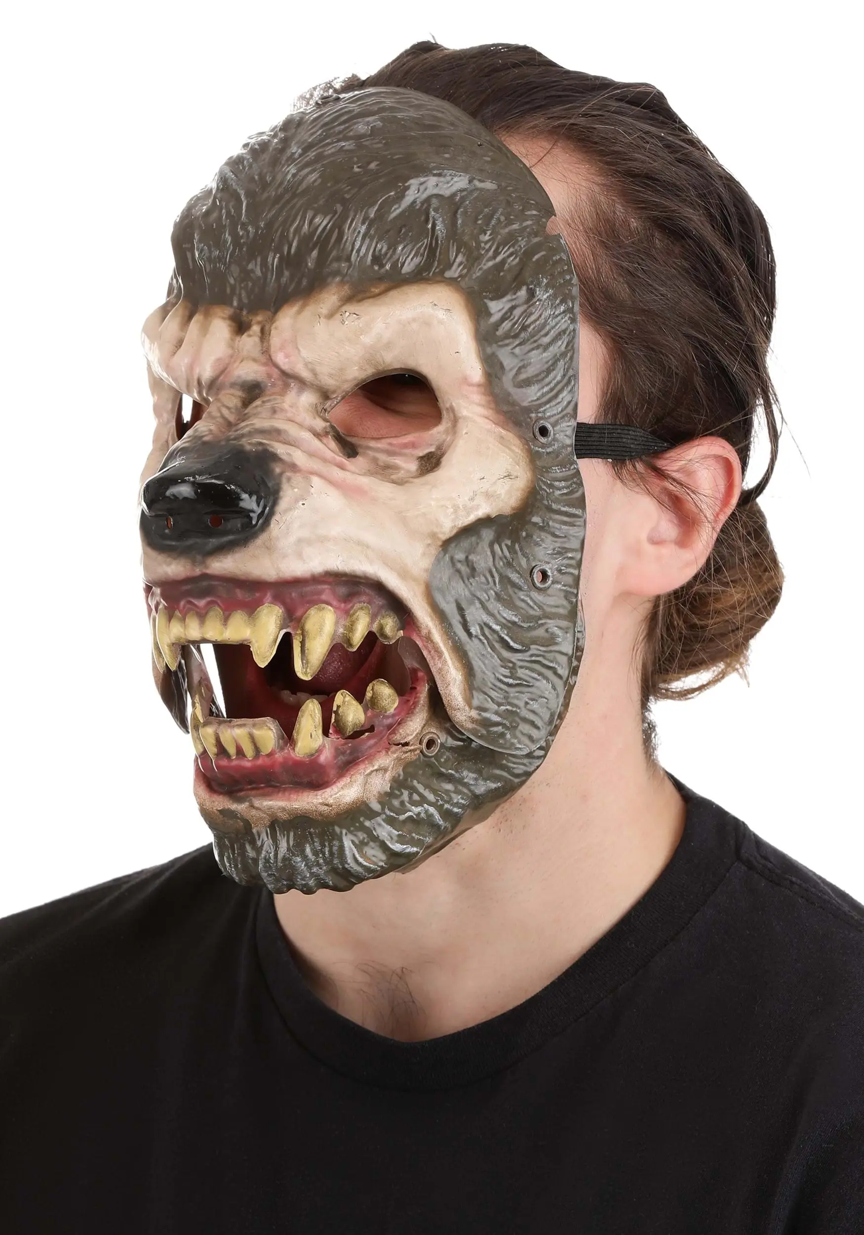 Jabbering Jaw Wolfman Mask For Adults 4 Jabbering Jaw Wolfman Mask For Adults - Image 2