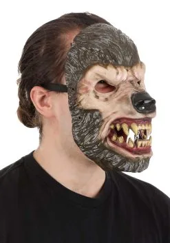 Jabbering Jaw Wolfman Mask For Adults 9 Jabbering Jaw Wolfman Mask For Adults -Halloween Costumes Outlet Store jabbering jaw wolfman mask alt 2