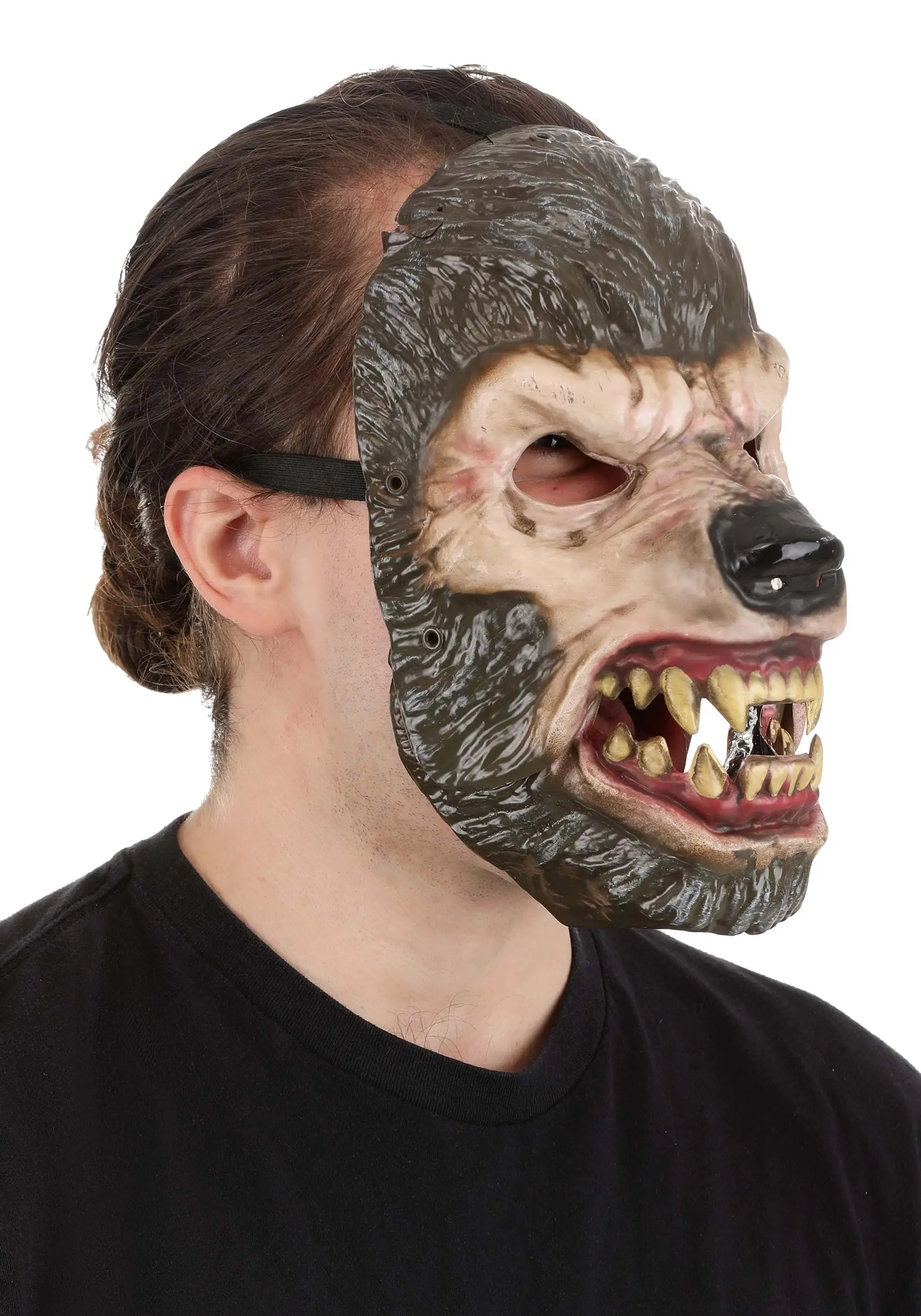 Jabbering Jaw Wolfman Mask For Adults 5 Jabbering Jaw Wolfman Mask For Adults - Image 3