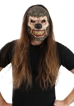 Jabbering Jaw Wolfman Mask For Adults 11 Jabbering Jaw Wolfman Mask For Adults -Halloween Costumes Outlet Store jabbering jaw wolfman mask alt 4