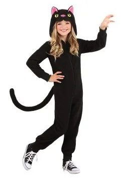 Child's Black Cat Onesie