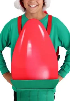 Christmas Light Bulb Kid's Costume -Halloween Costumes Outlet Store kids christmas light bulb costume alt 2