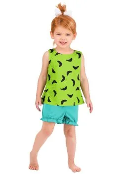 Classic Flintstones Pebbles Costume For Kids