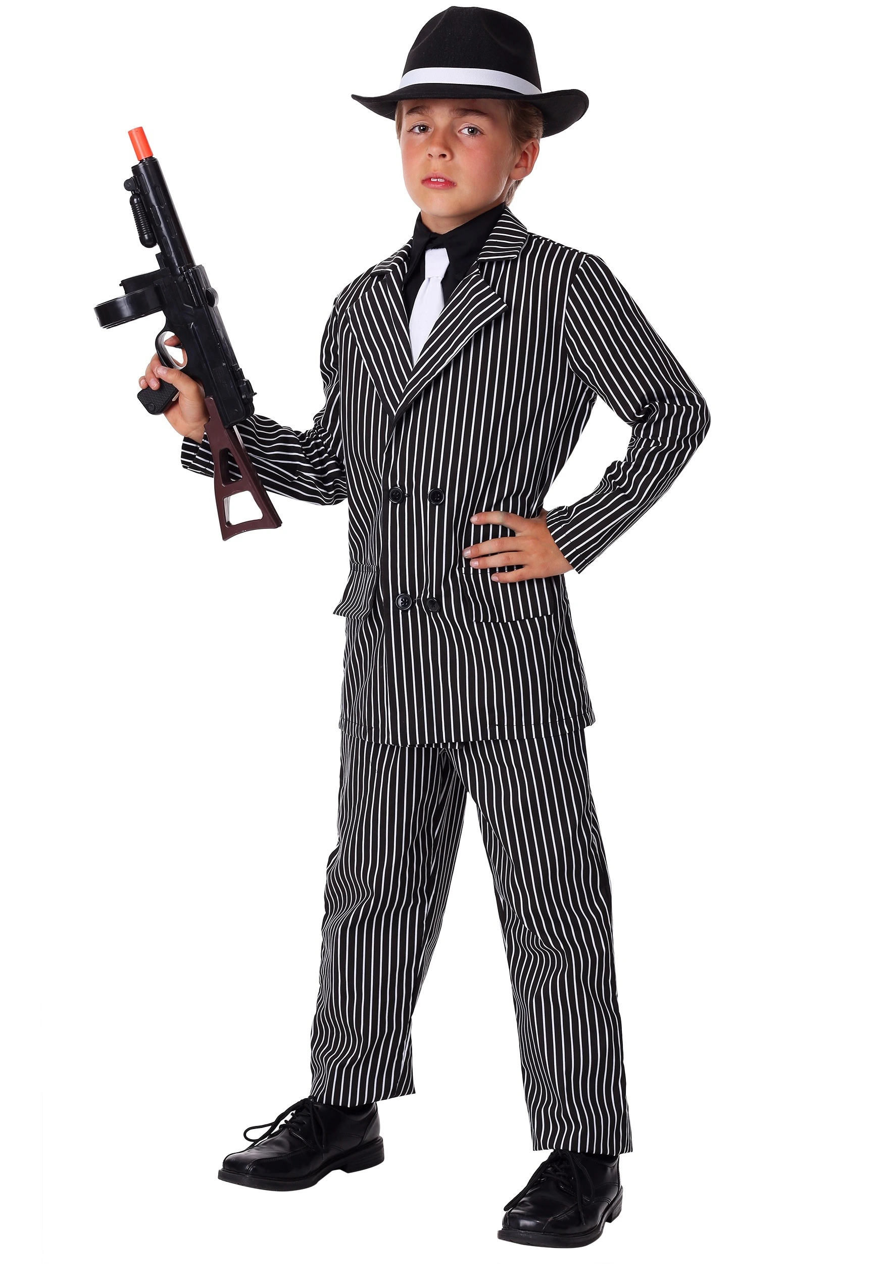 Kids Deluxe Gangster Costume 3 Kids Deluxe Gangster Costume