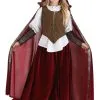 Deluxe Red Riding Hood Costume For Girls
