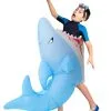 Kid's Man Eating Shark Inflatable Costume -Halloween Costumes Outlet Store kids man eating inflatable shark costume