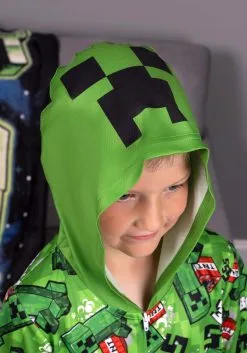 Minecraft Creeper Romper For Kids -Halloween Costumes Outlet Store kids minecraft creeper romper alt 2