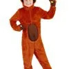 Orange Orangutan Costume For Kids