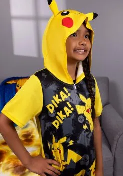 Pikachu Romper For Kids 9 Pikachu Romper For Kids -Halloween Costumes Outlet Store kids pikachu romper alt 3