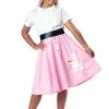 Kids Pink Poodle Skirt Costume