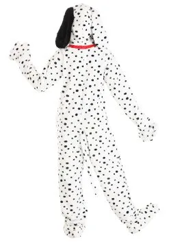 Plush Dalmatian Puppy Jumpsuit For Kids 10 Plush Dalmatian Puppy Jumpsuit For Kids -Halloween Costumes Outlet Store kids plush dalmatian puppy jumpsuit alt 1