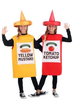 Ketchup Costume For Kids -Halloween Costumes Outlet Store kids red ketchup bottle costume alt 1
