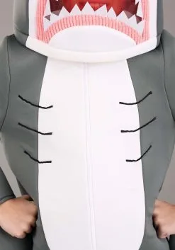 Shark Mascot Kid's Costume -Halloween Costumes Outlet Store kids shark mascot head alt 2