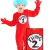 Deluxe Thing 1&2 Toddler's Costume