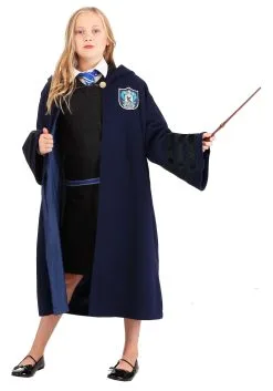 Kids Harry Potter Vintage Hogwarts Ravenclaw Robe -Halloween Costumes Outlet Store kids vintage hogwarts ravenclaw robe alt 6