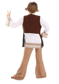 Woodstock Hippie Costume For Kids -Halloween Costumes Outlet Store kids woodstock hippie costume alt 1