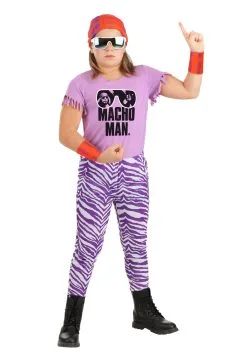 WWE Macho Man Madness Kid's Costume -Halloween Costumes Outlet Store kids wwe macho man madness costume alt 2