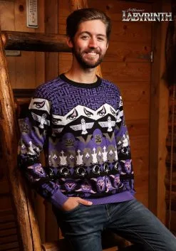 Labyrinth Character Ugly Christmas Sweater -Halloween Costumes Outlet Store labyrinth character sweater alt 2